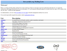 Tablet Screenshot of lists.ucolick.org
