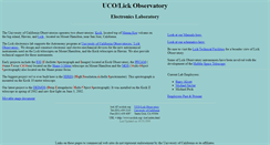 Desktop Screenshot of loel.ucolick.org